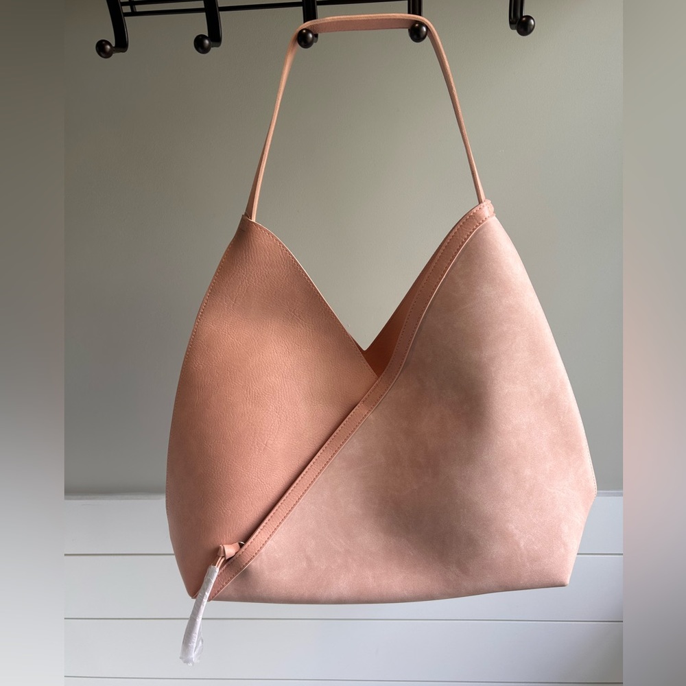 Ulta Blush Pink Criss Cross Tote Purse Shoulder Bag (New with Tags)